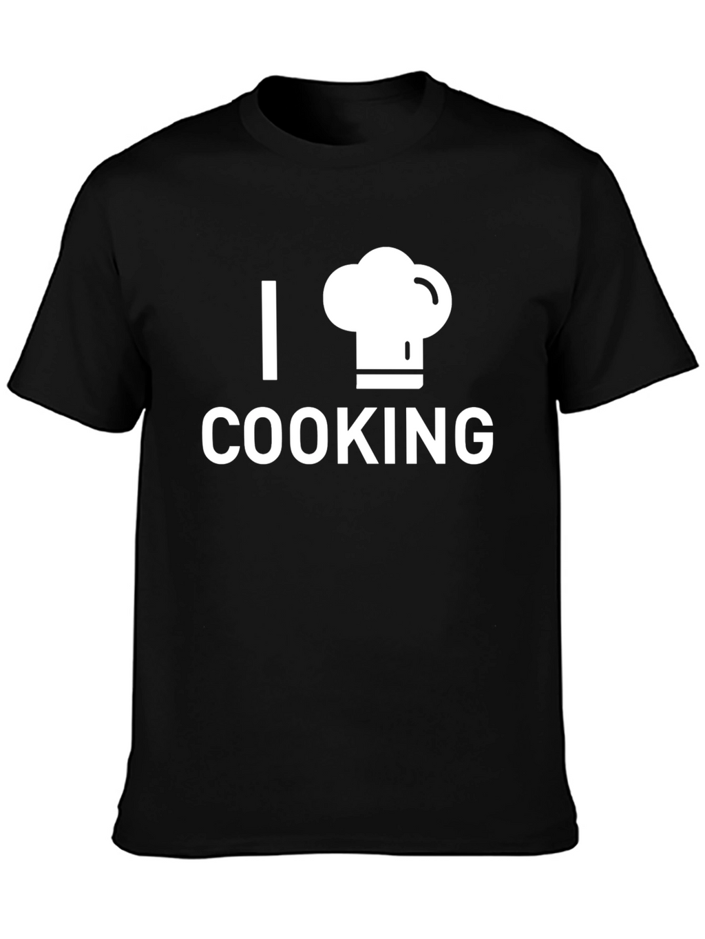 I Chef Hat Cooking Black T-Shirt