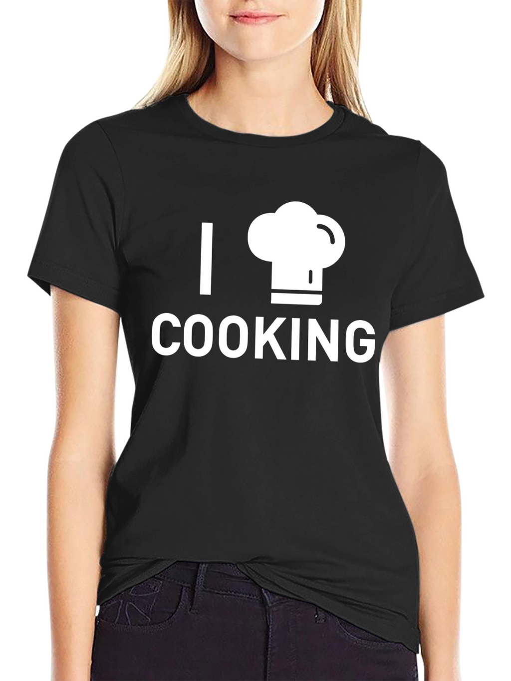 I Chef Hat Cooking Black T-Shirt