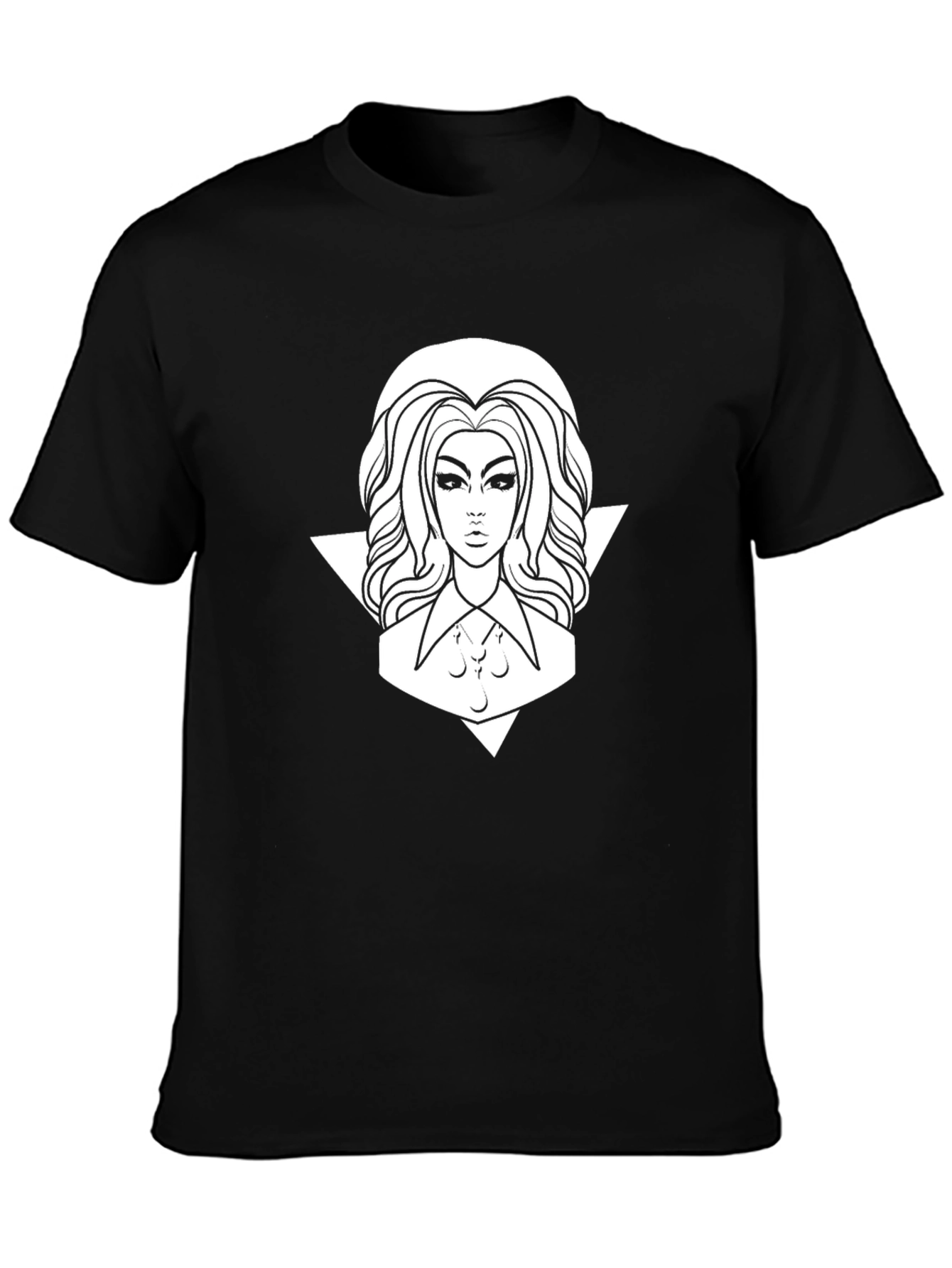 Mystic Woman Graphic T-Shirt - Black Cotton Tee