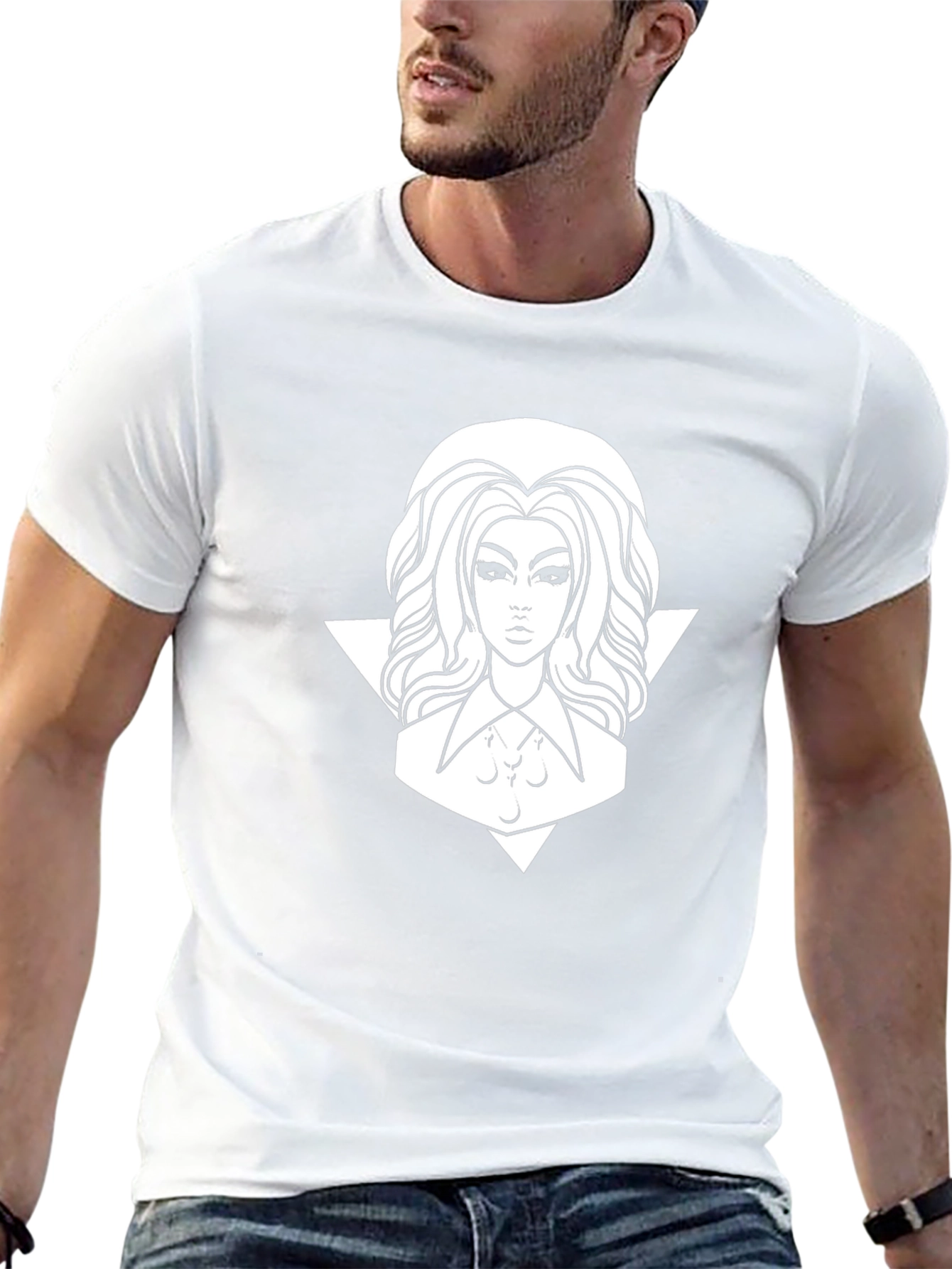Mystic Woman Graphic T-Shirt - Black Cotton Tee