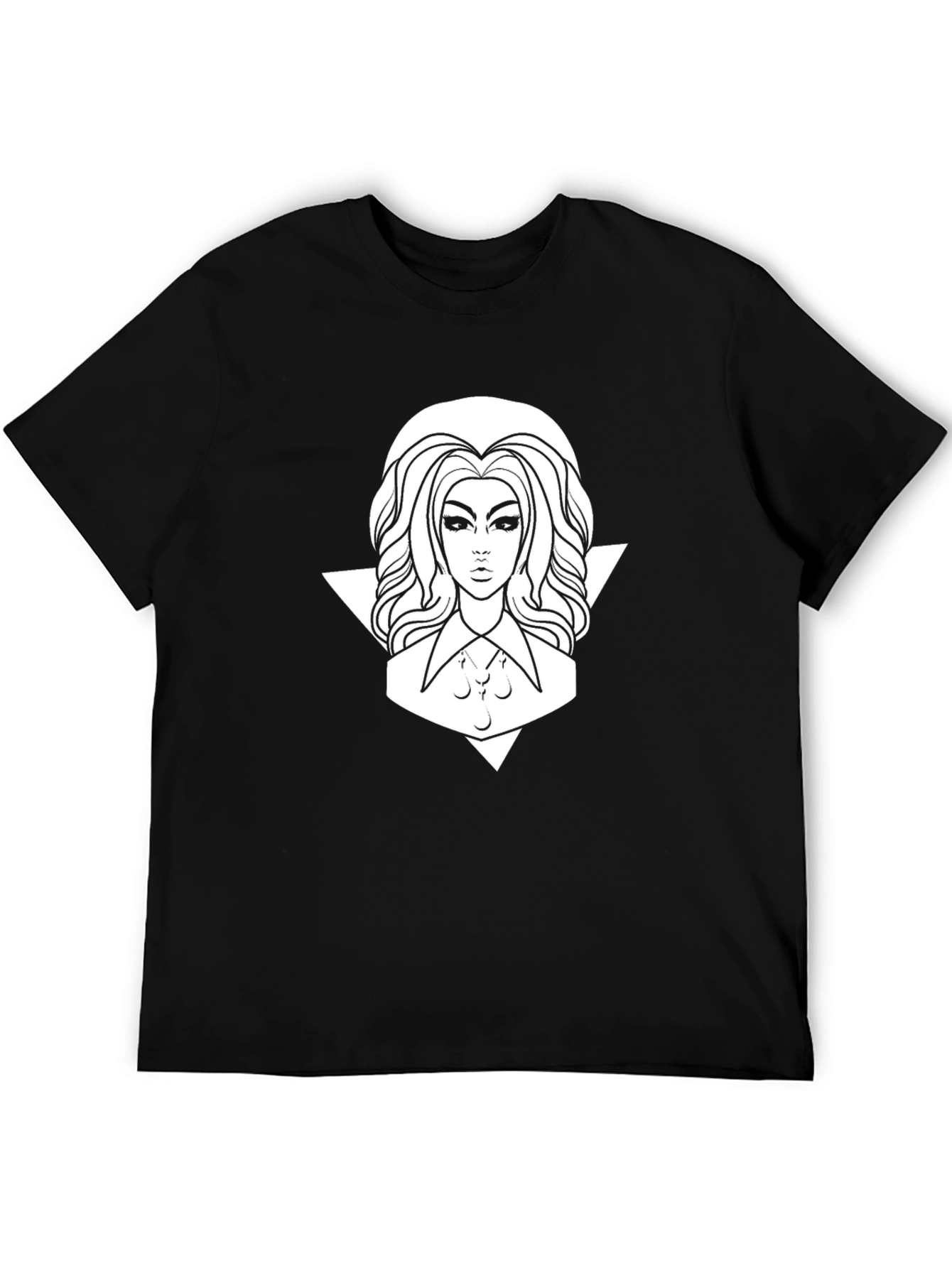 Mystic Woman Graphic T-Shirt - Black Cotton Tee