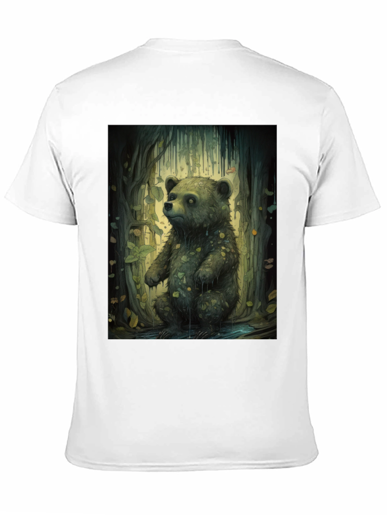 Bear Forest Graphic Tee - Nature Inspired Print