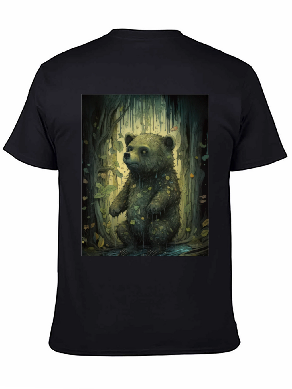 Bear Forest Graphic Tee - Nature Inspired Print