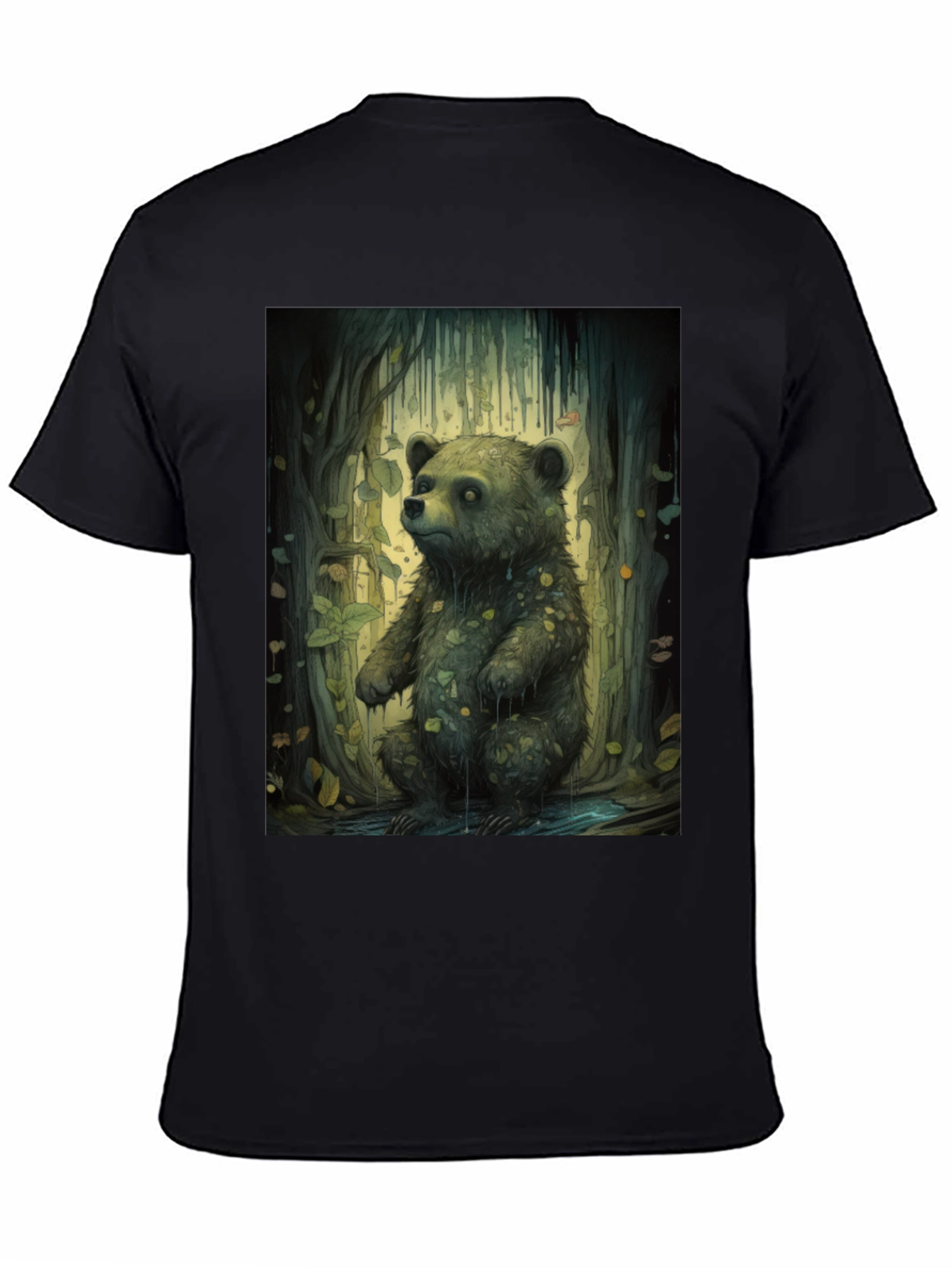 Bear Forest Graphic Tee - Nature Inspired Print