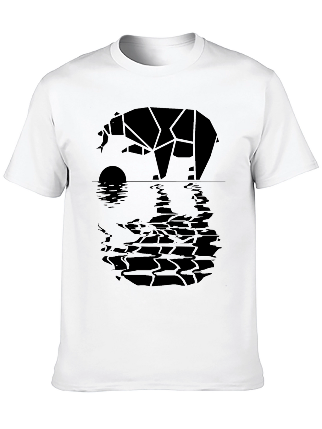 Geometric Bear Graphic Tee
