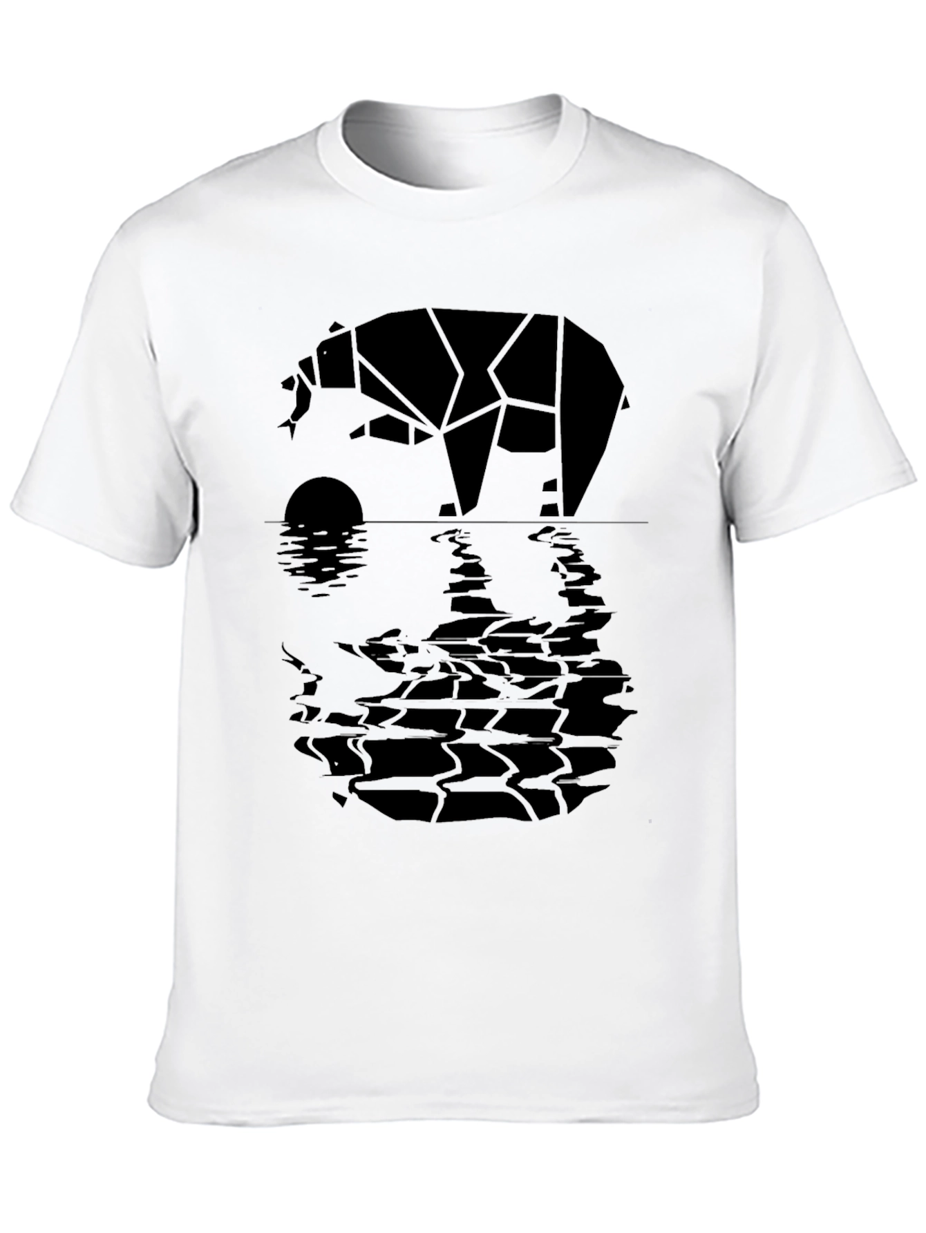 Geometric Bear Graphic Tee