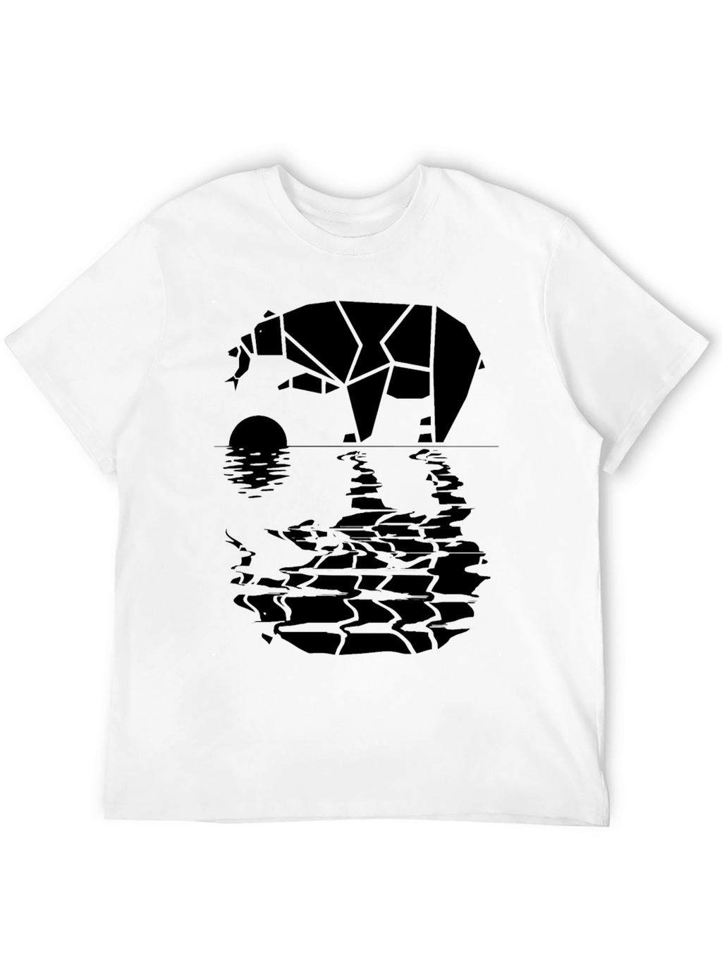 Geometric Bear Graphic Tee