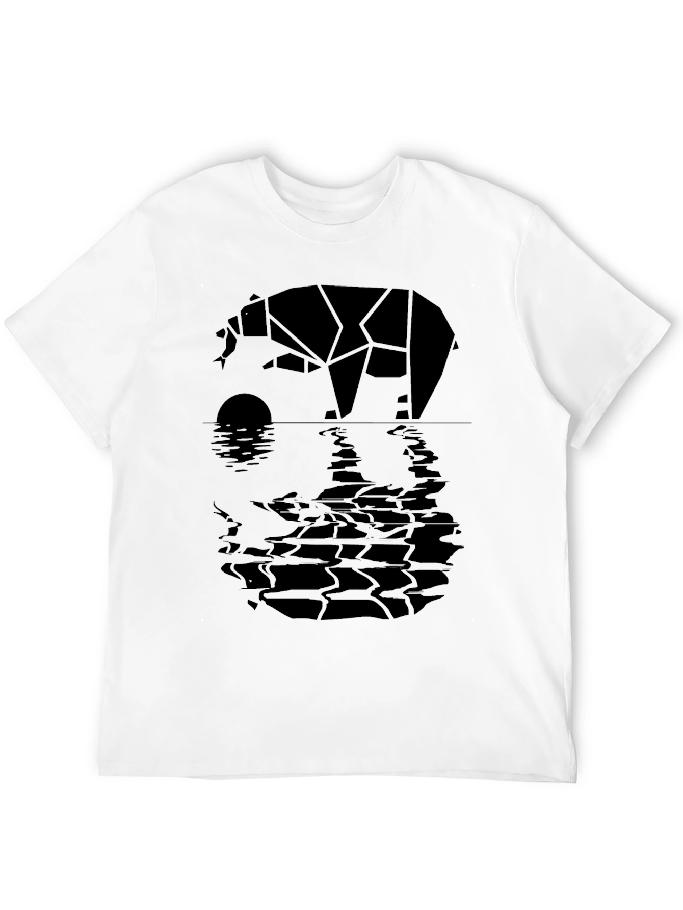 Geometric Bear Graphic Tee