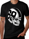 Skull 69 Helmet T-Shirt - Mens Black Tee