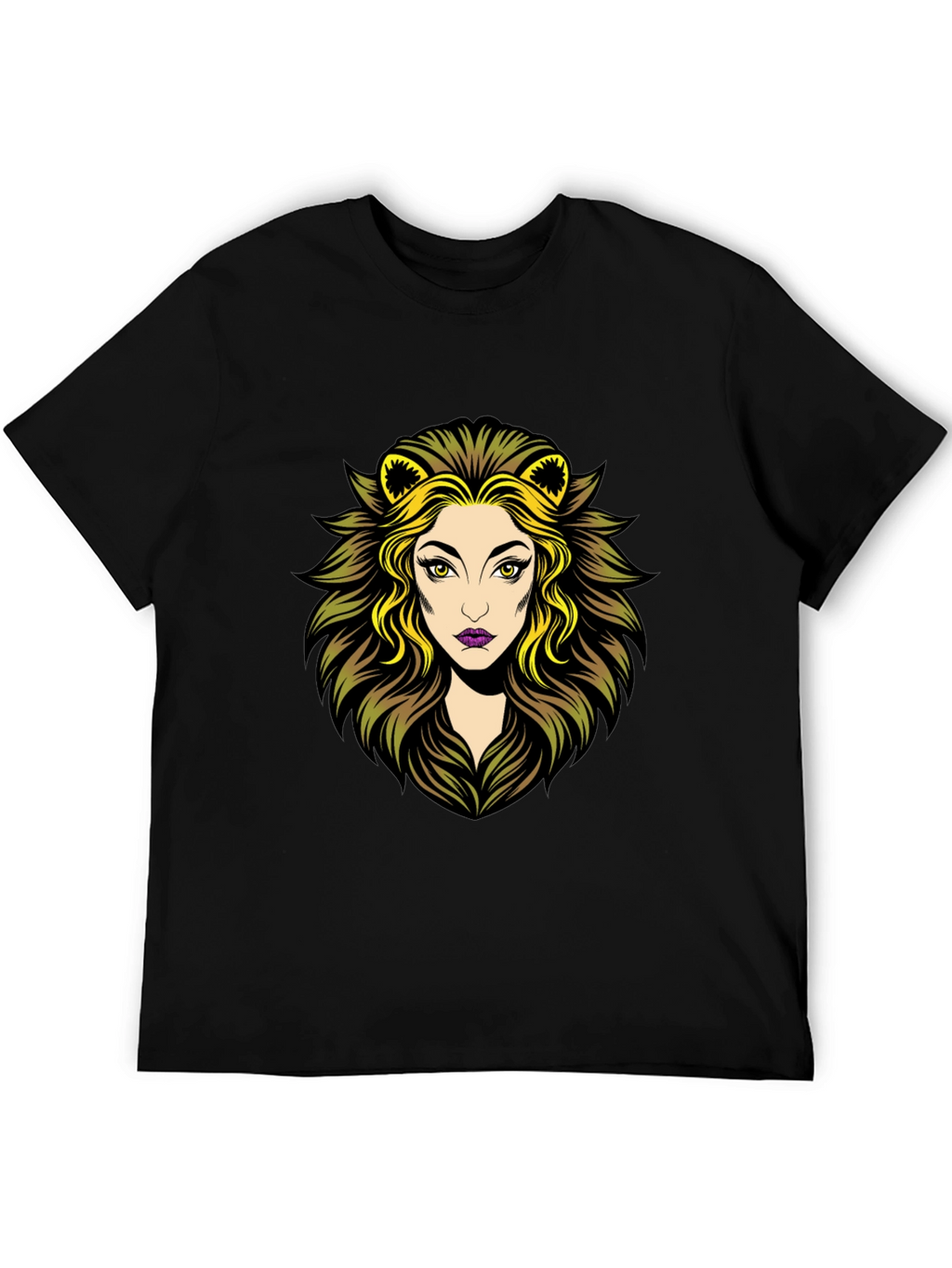 Lioness Graphic Tee - Black Cotton T-Shirt