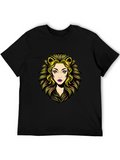 Lioness Graphic Tee - Black Cotton T-Shirt