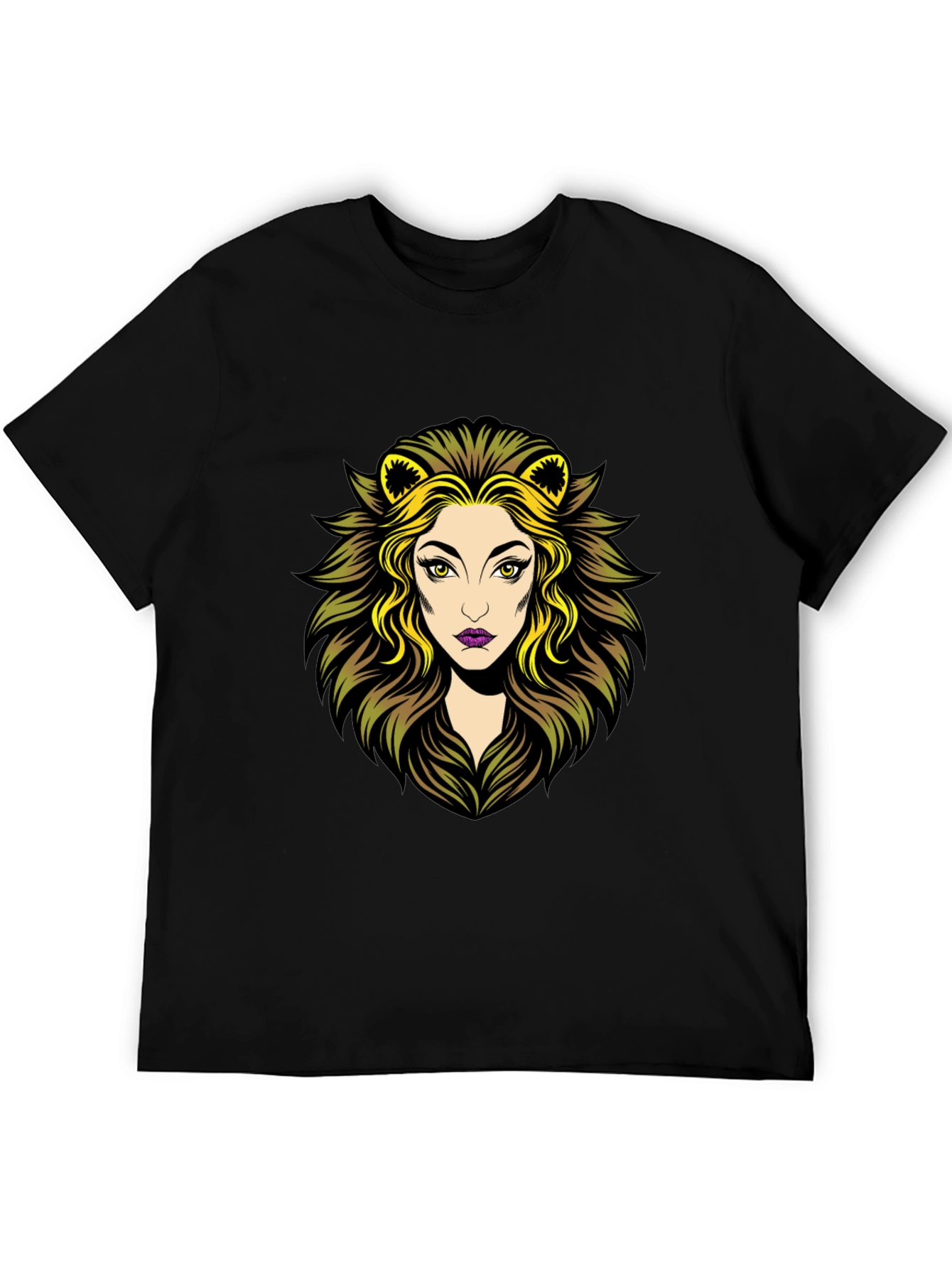 Lioness Graphic Tee - Black Cotton T-Shirt