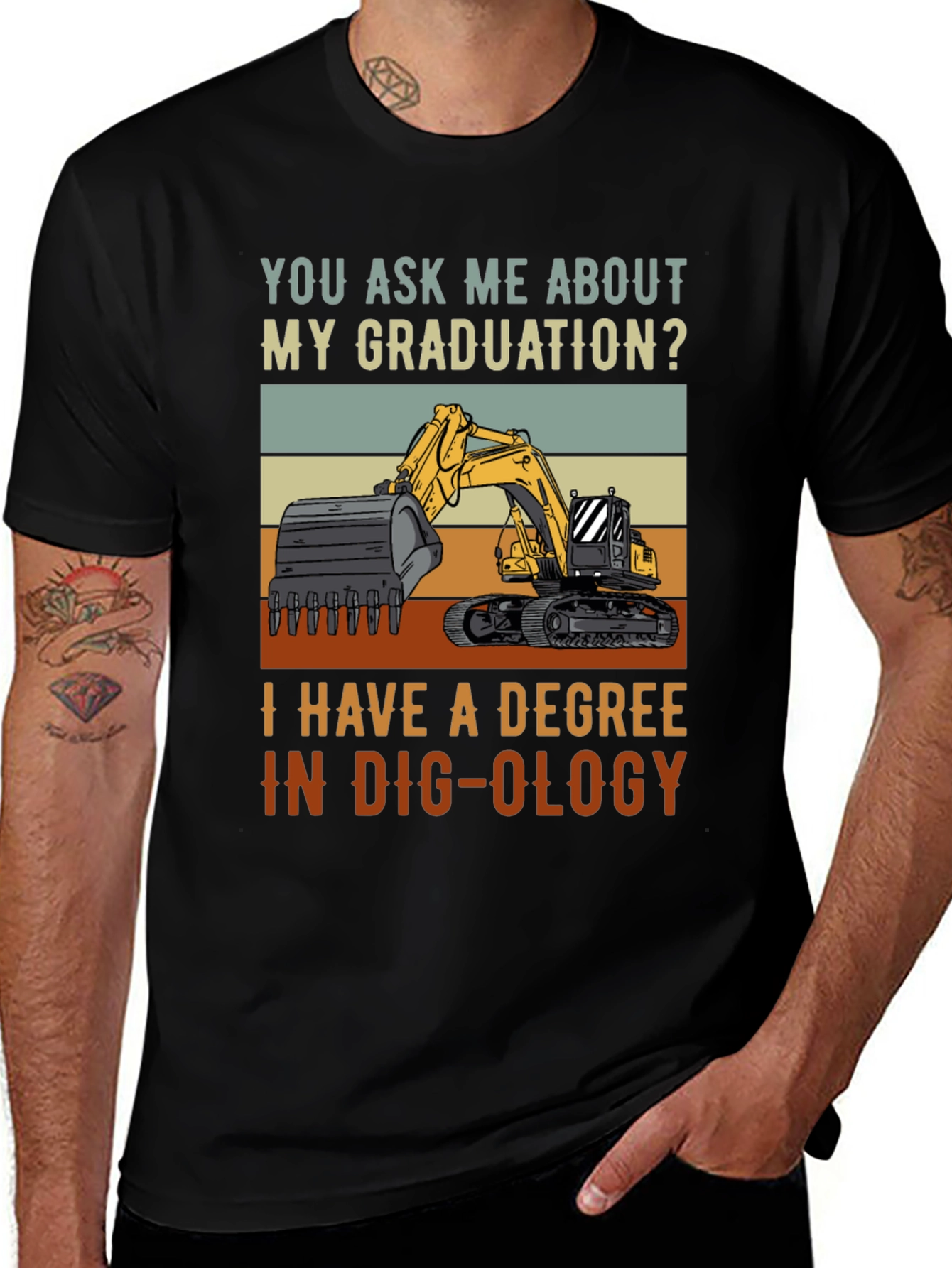 Dig-ology Degree T-Shirt - Funny Construction Gift