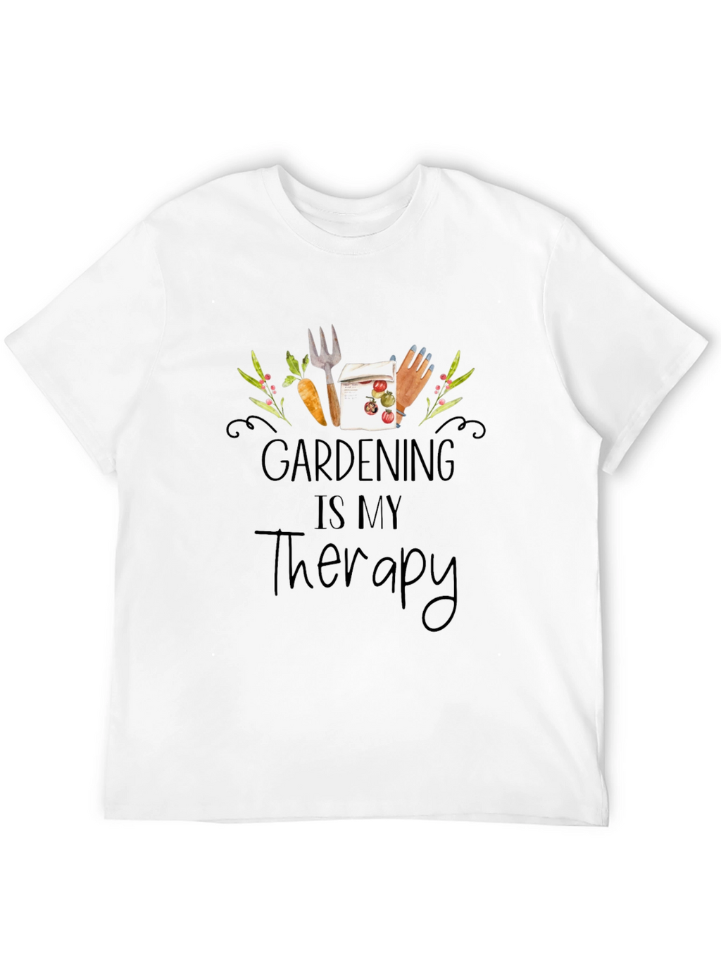 Gardening Is My Therapy Graphic T-Shirt