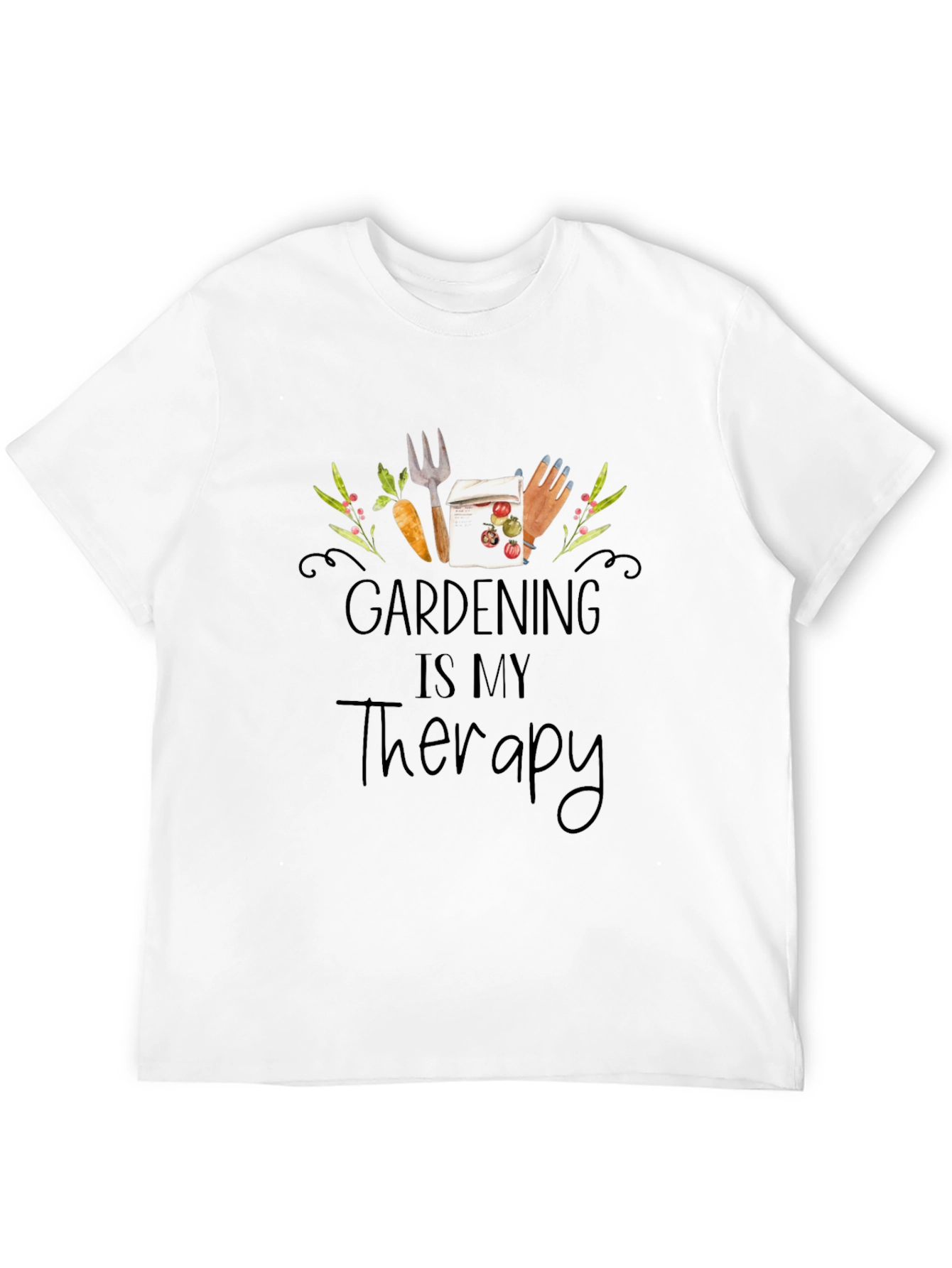 Gardening Is My Therapy Graphic T-Shirt