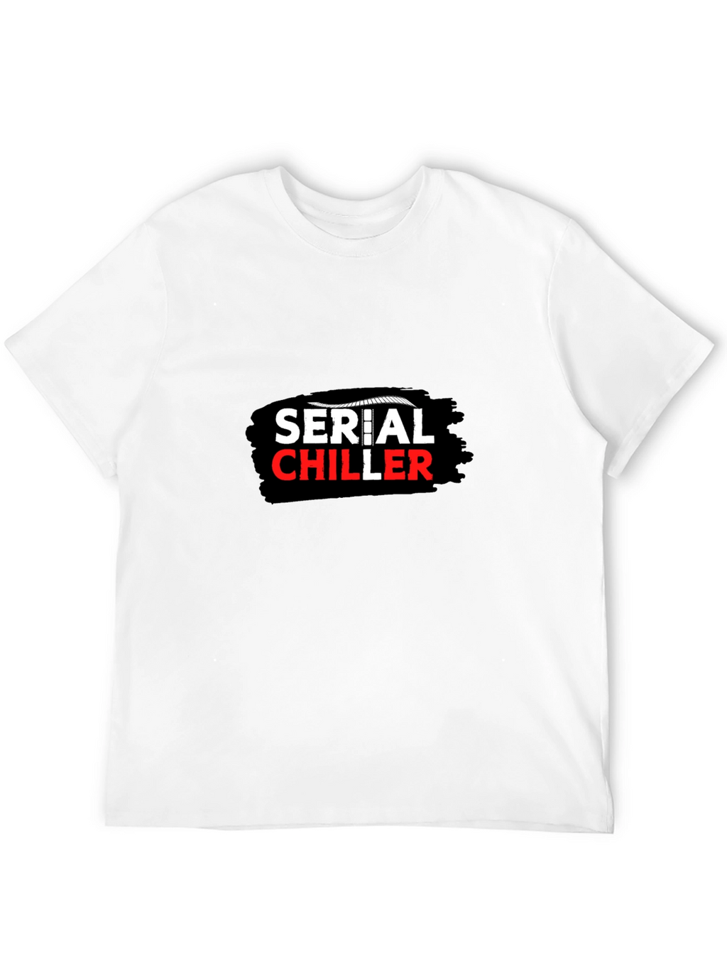 Serial Chiller Graphic Print Black T-Shirt