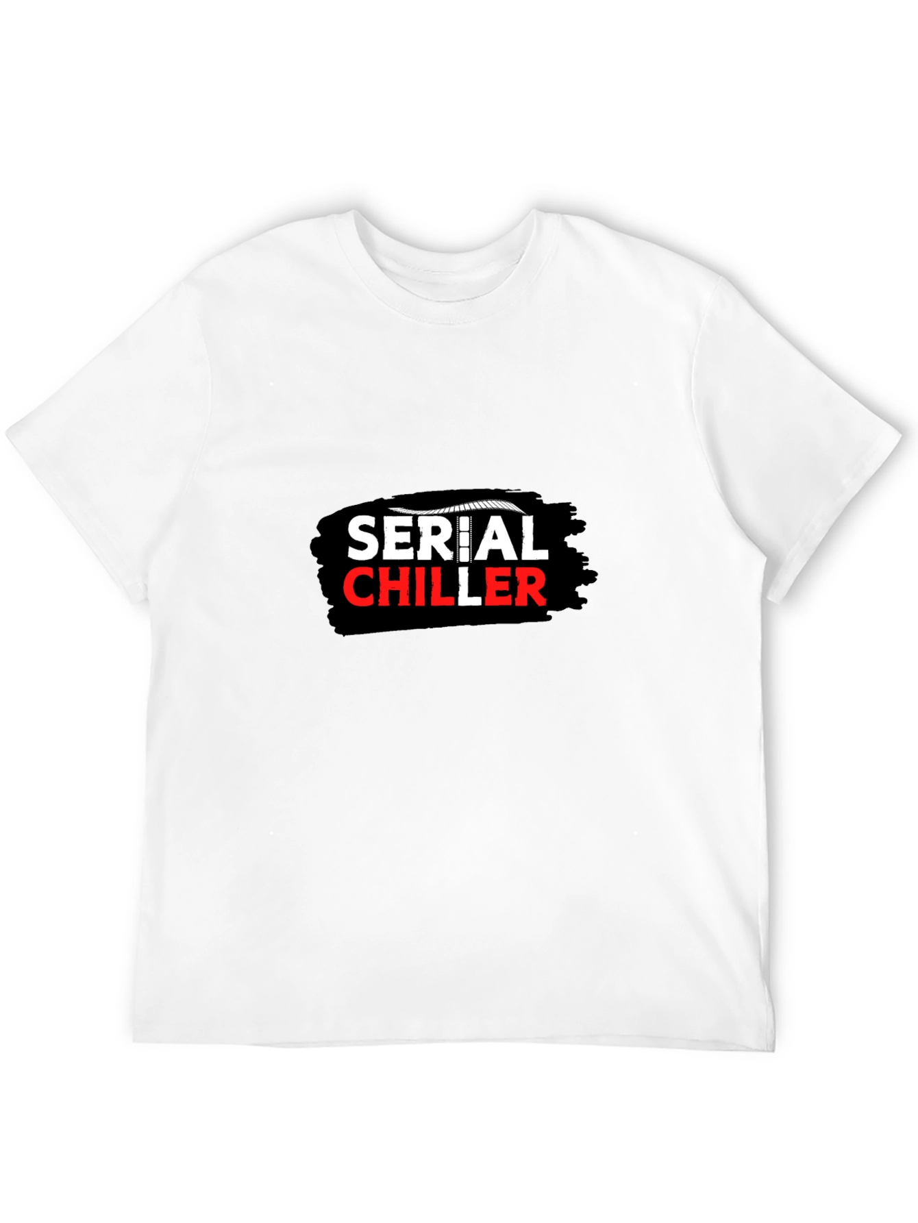Serial Chiller Graphic Print Black T-Shirt