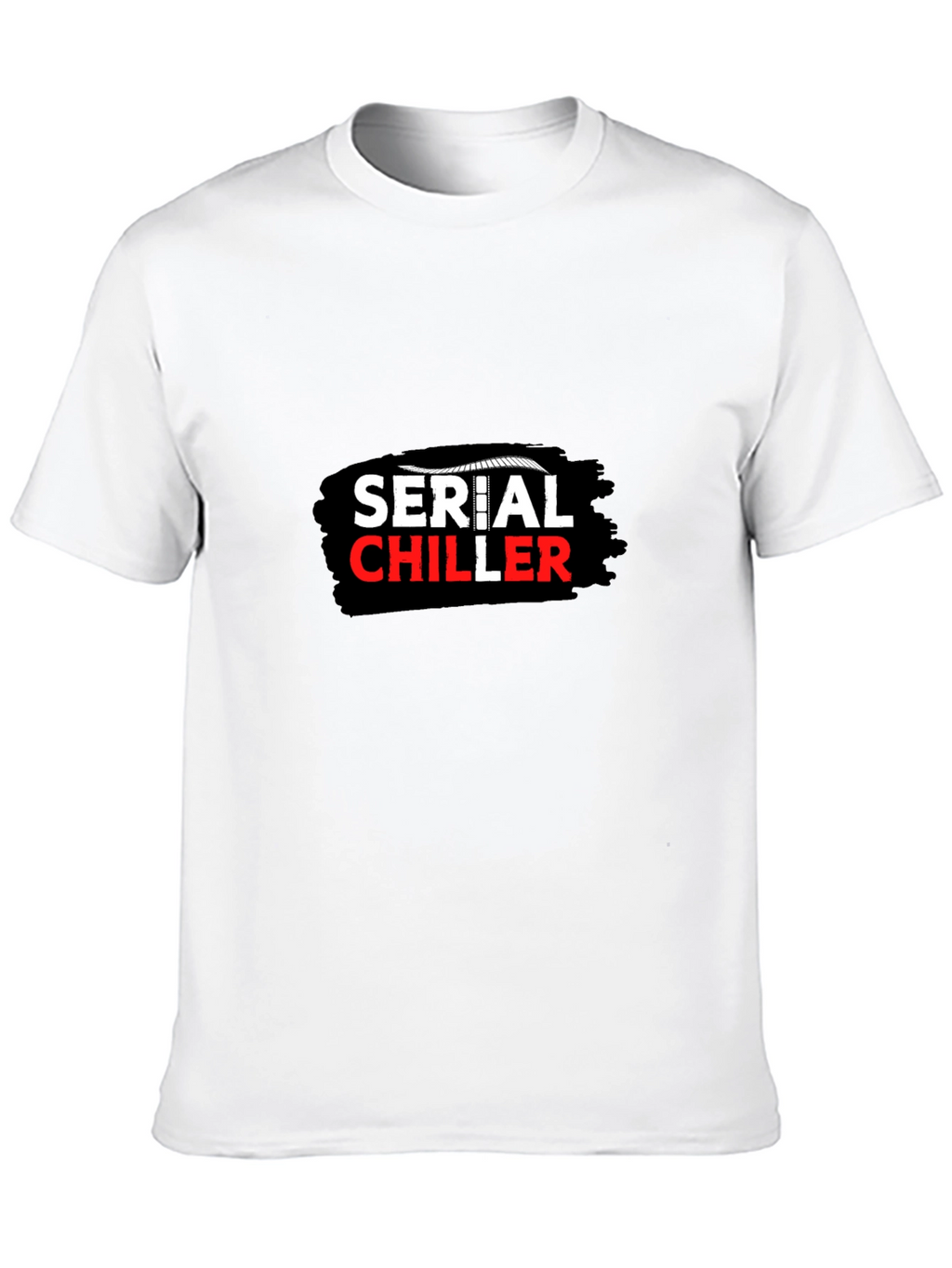 Serial Chiller Graphic Print Black T-Shirt