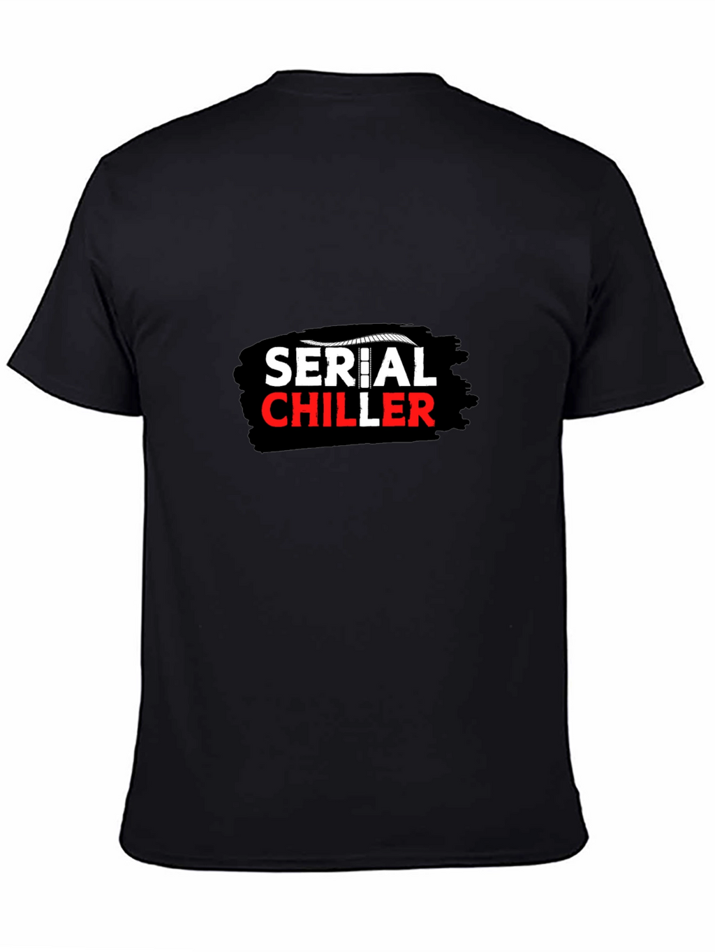 Serial Chiller Graphic Print Black T-Shirt