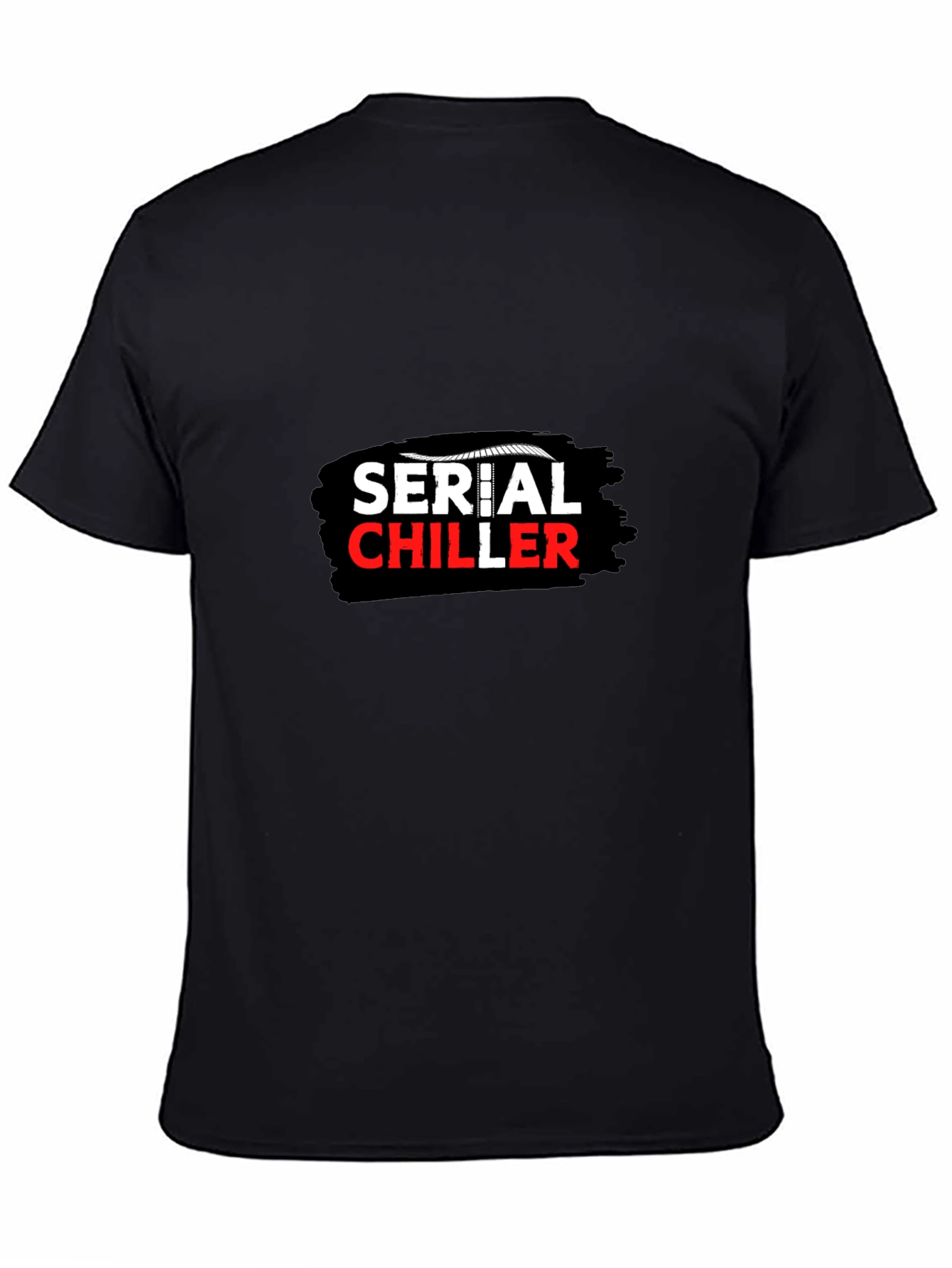 Serial Chiller Graphic Print Black T-Shirt