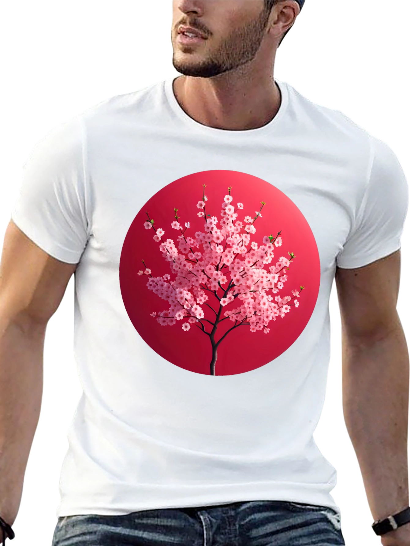 Cherry Blossom T-Shirt - Japanese Art Style Tee