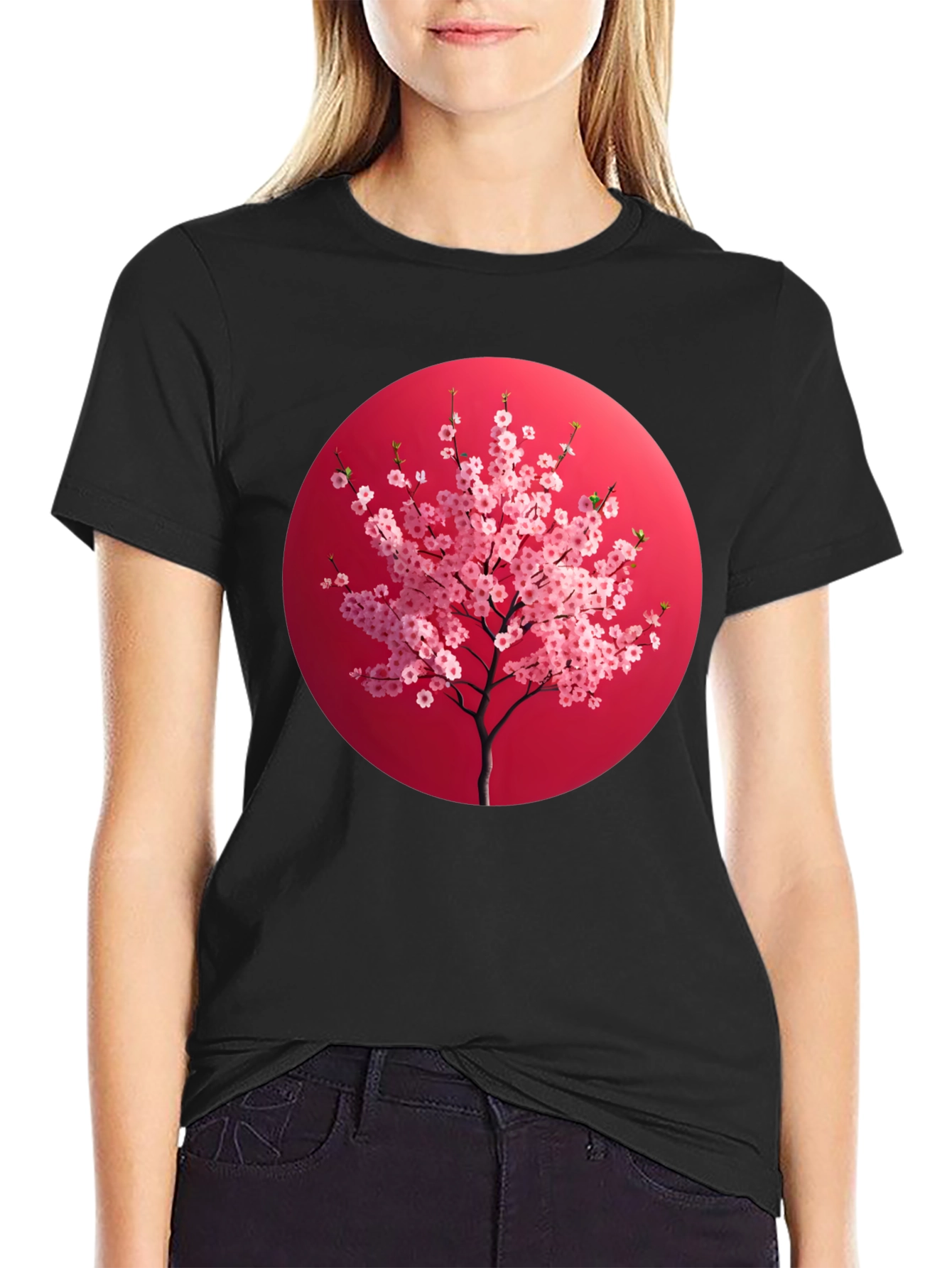 Cherry Blossom T-Shirt - Japanese Art Style Tee