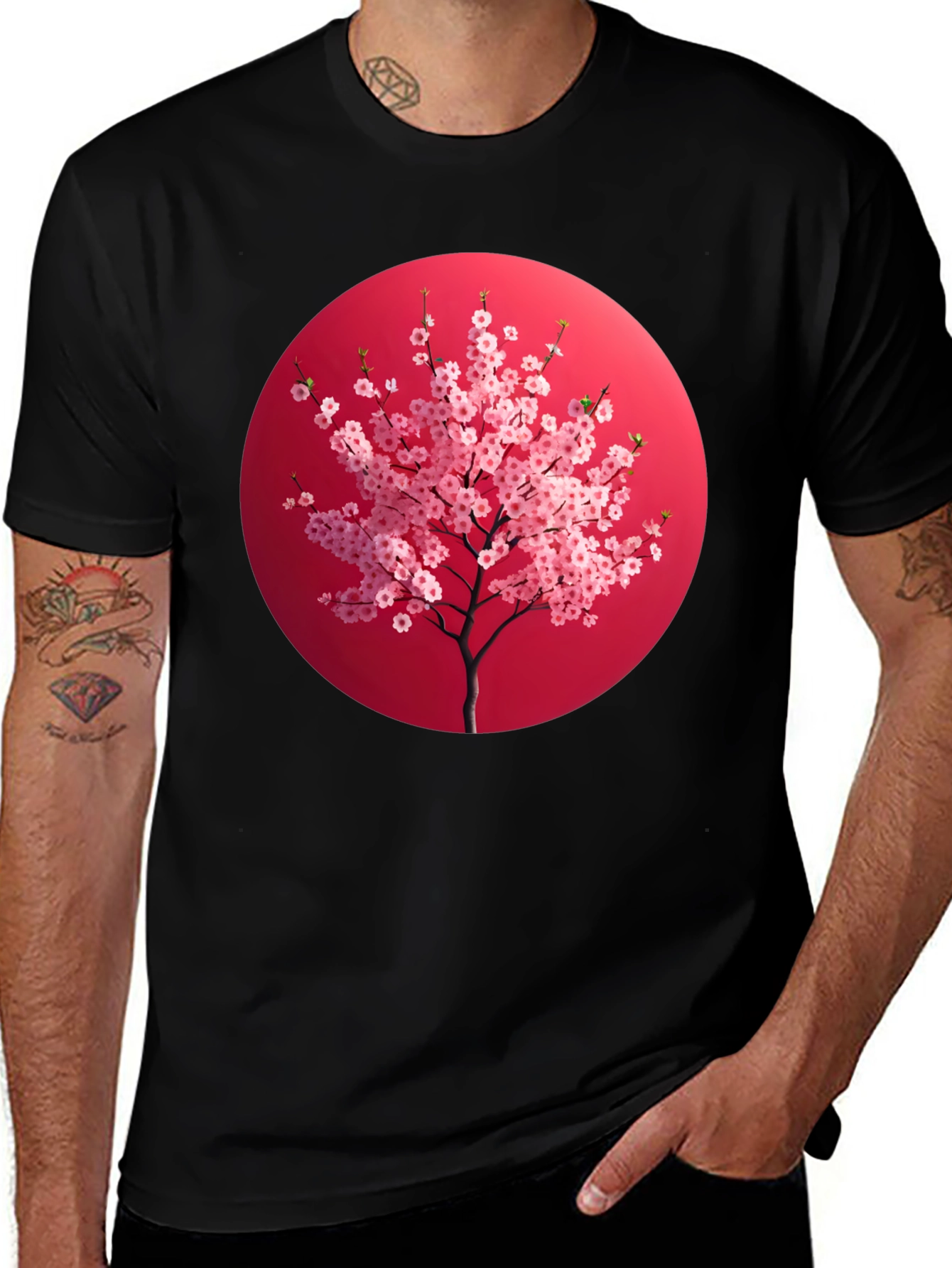 Cherry Blossom T-Shirt - Japanese Art Style Tee