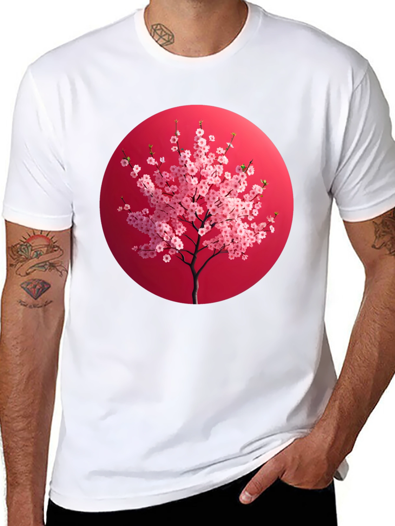 Cherry Blossom T-Shirt - Japanese Art Style Tee
