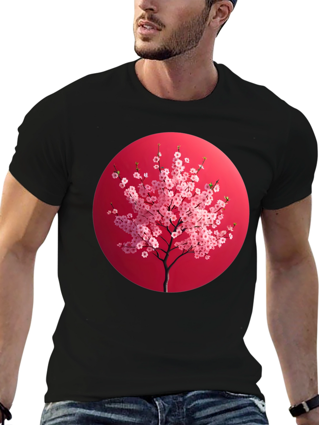 Cherry Blossom T-Shirt - Japanese Art Style Tee