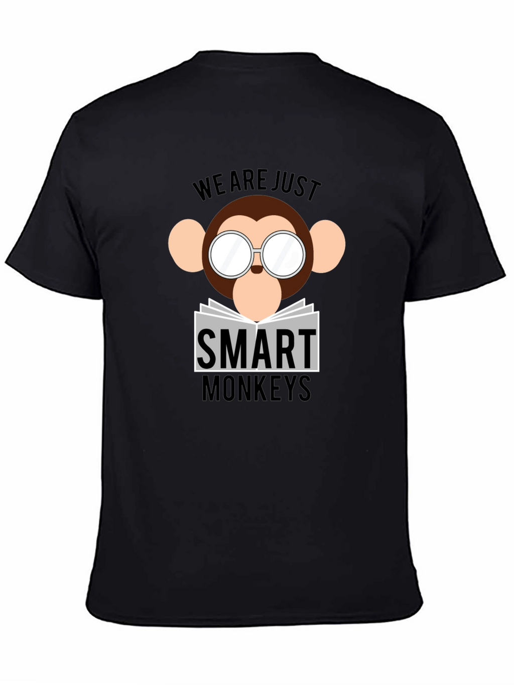 Smart Monkeys Graphic T-Shirt - Funny Animal Tee