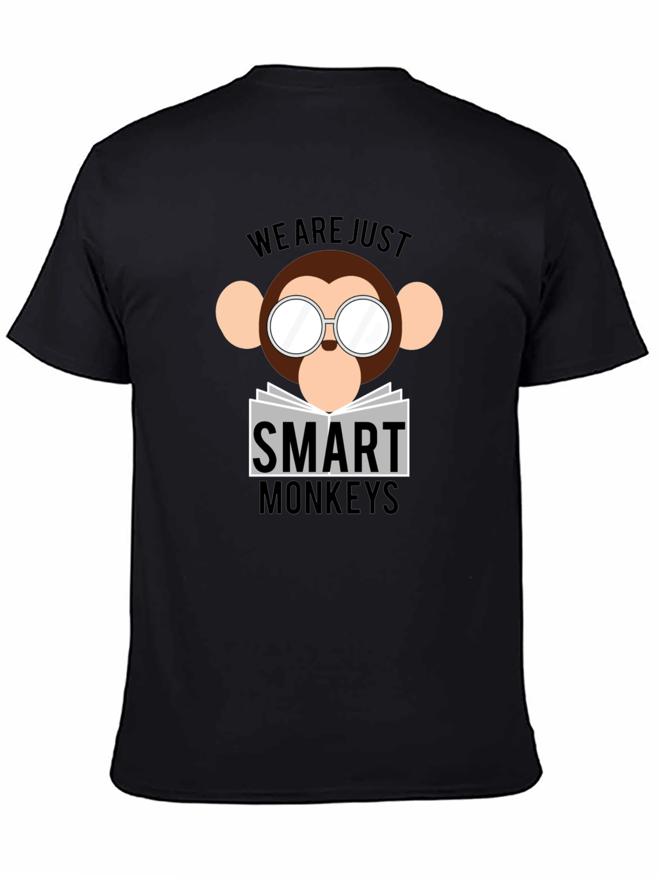 Smart Monkeys Graphic T-Shirt - Funny Animal Tee
