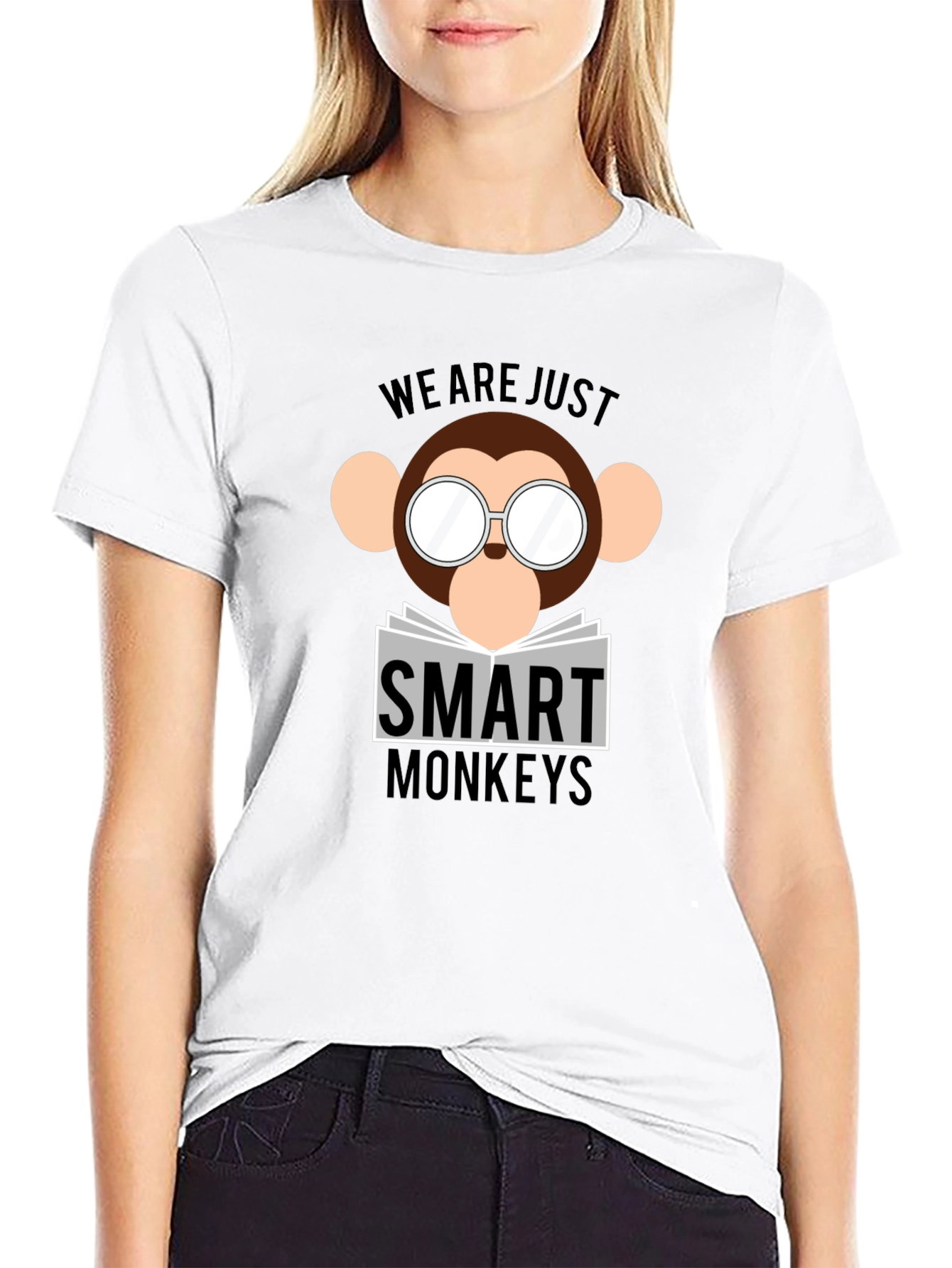 Smart Monkeys Graphic T-Shirt - Funny Animal Tee