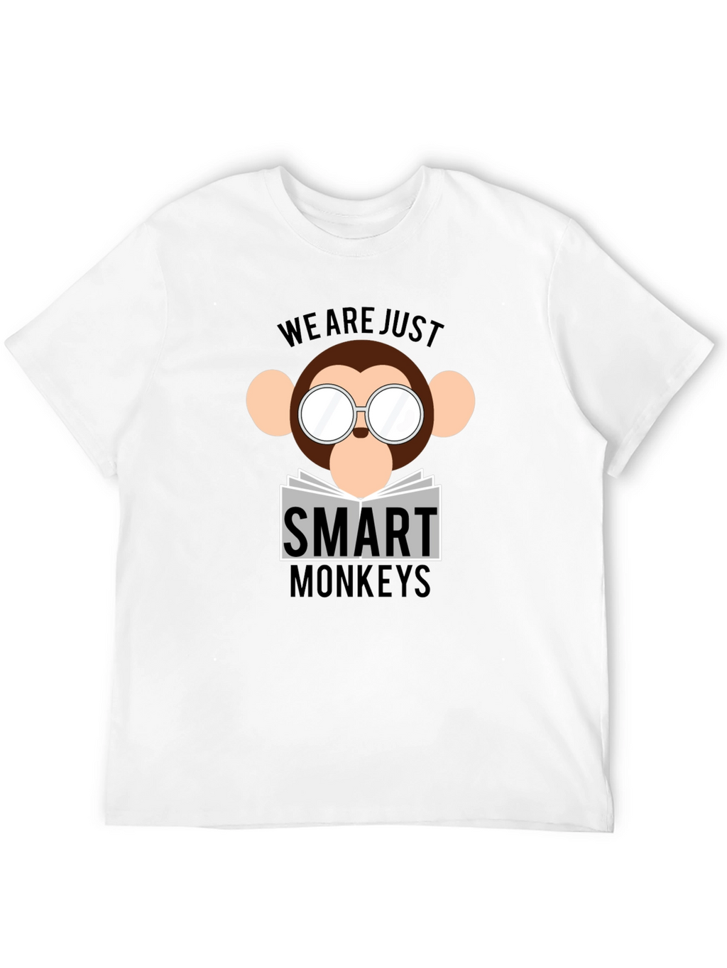 Smart Monkeys Graphic T-Shirt - Funny Animal Tee