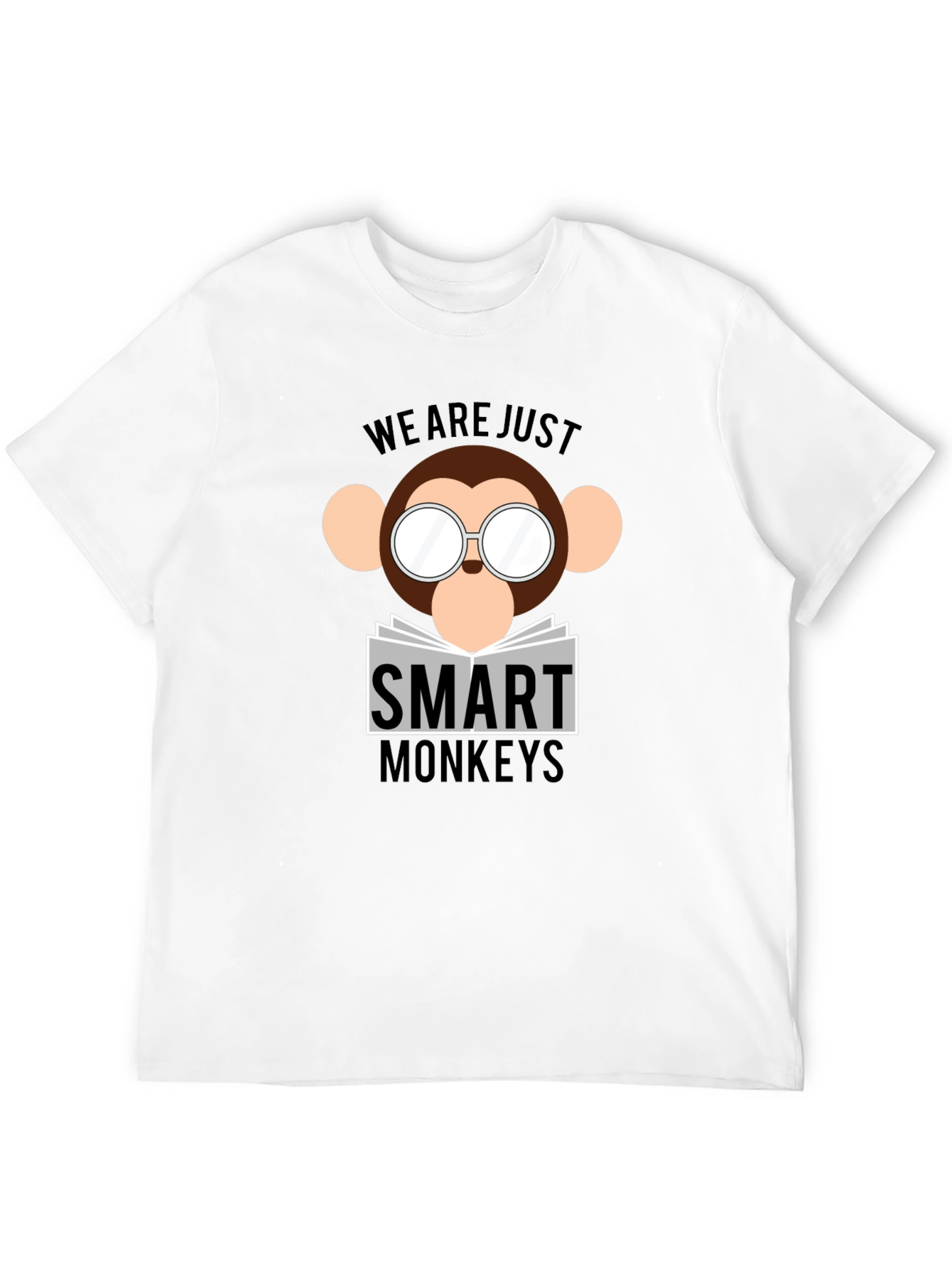 Smart Monkeys Graphic T-Shirt - Funny Animal Tee