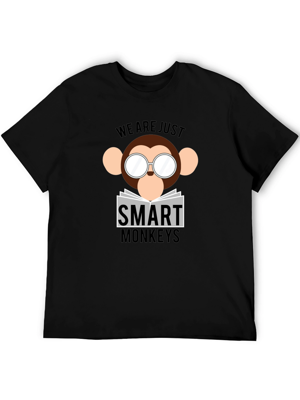 Smart Monkeys Graphic T-Shirt - Funny Animal Tee