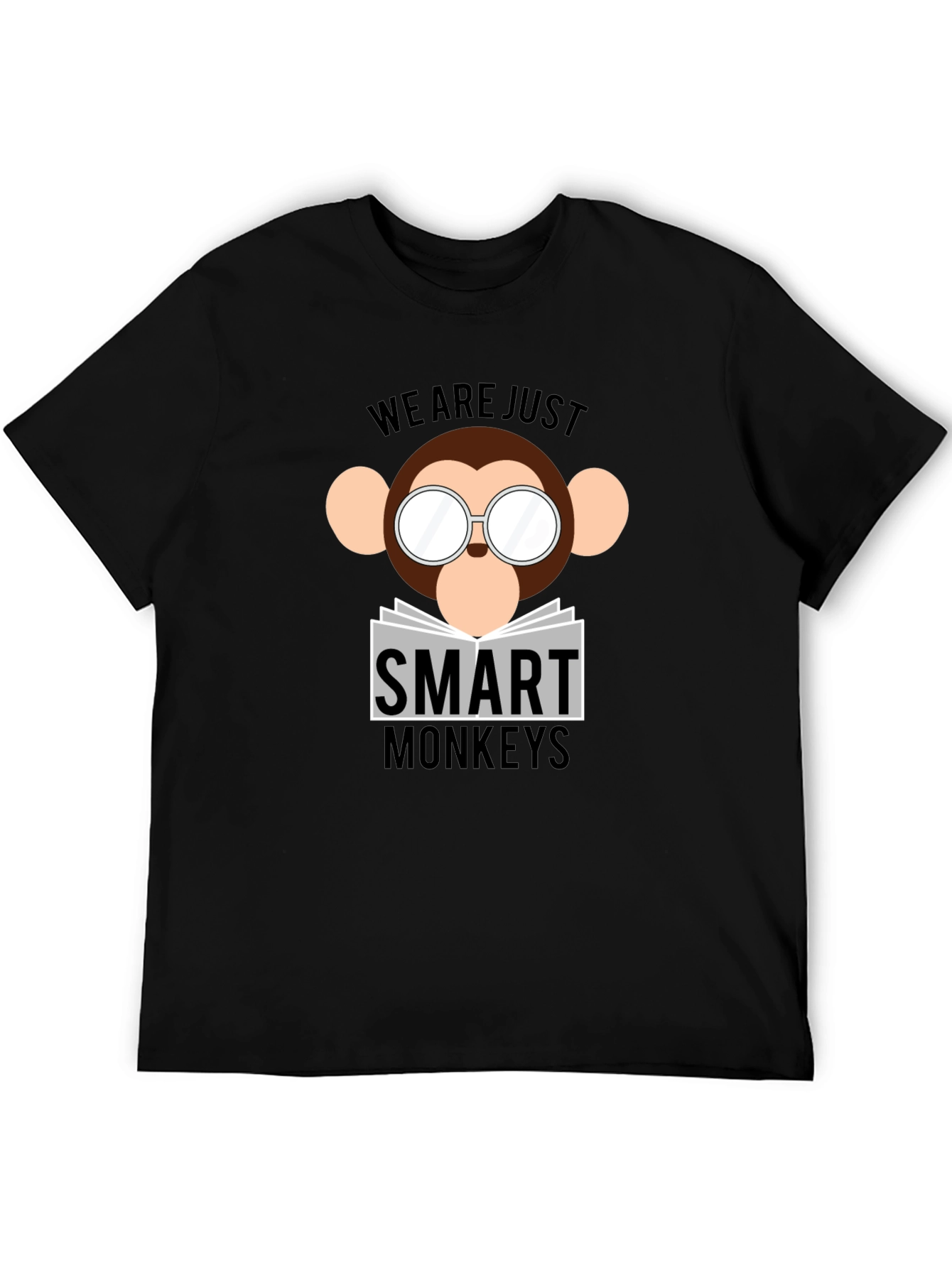 Smart Monkeys Graphic T-Shirt - Funny Animal Tee