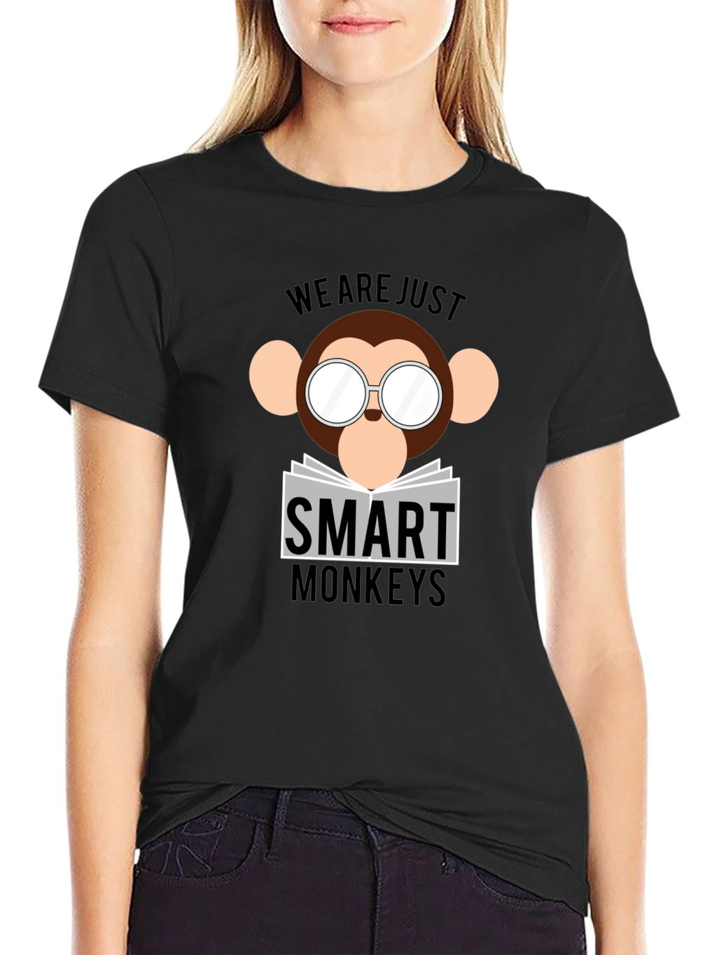 Smart Monkeys Graphic T-Shirt - Funny Animal Tee