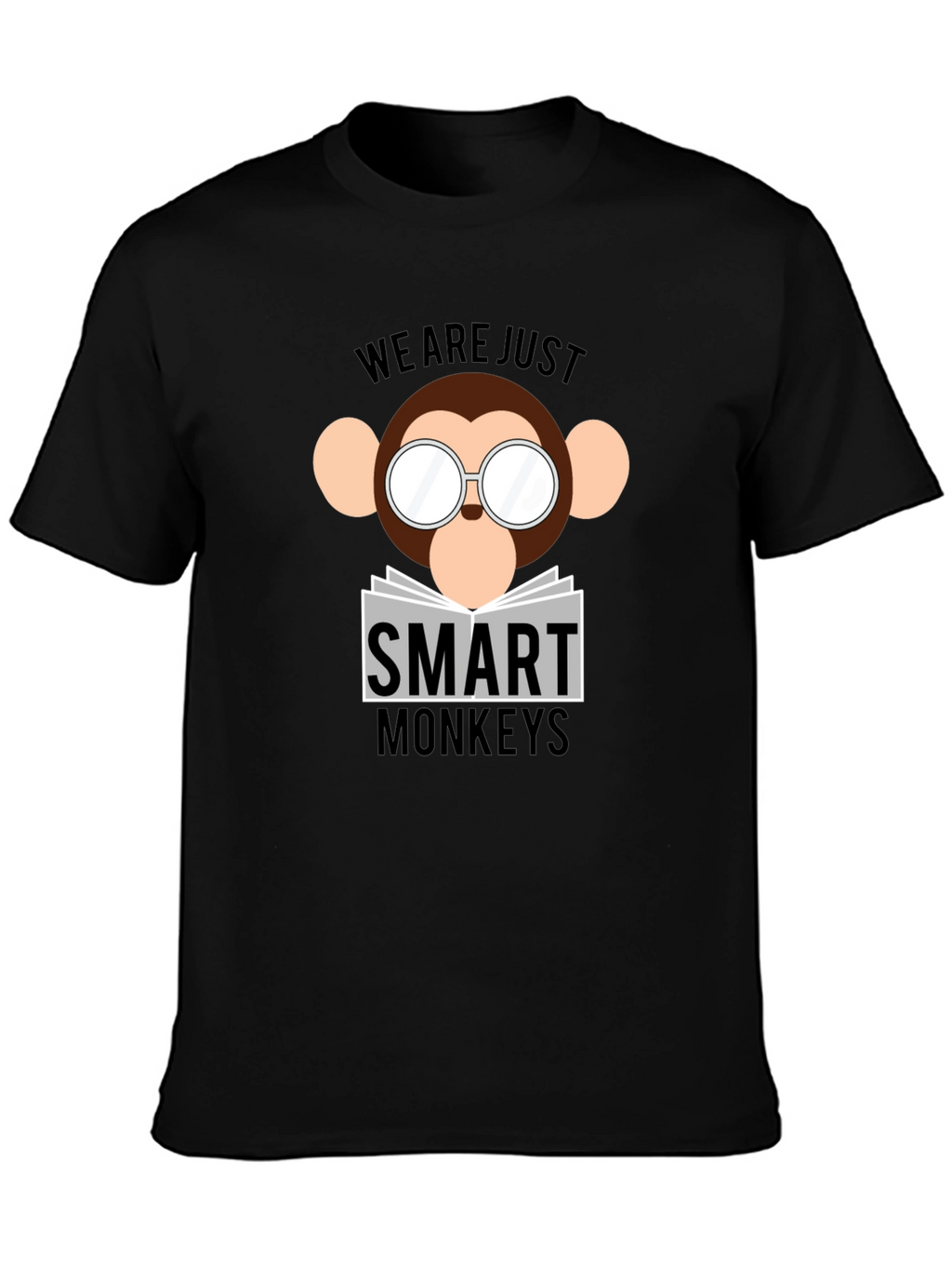 Smart Monkeys Graphic T-Shirt - Funny Animal Tee