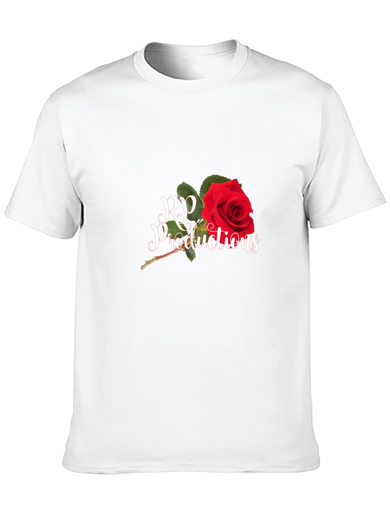 RP Productions Rose Graphic Black T-Shirt