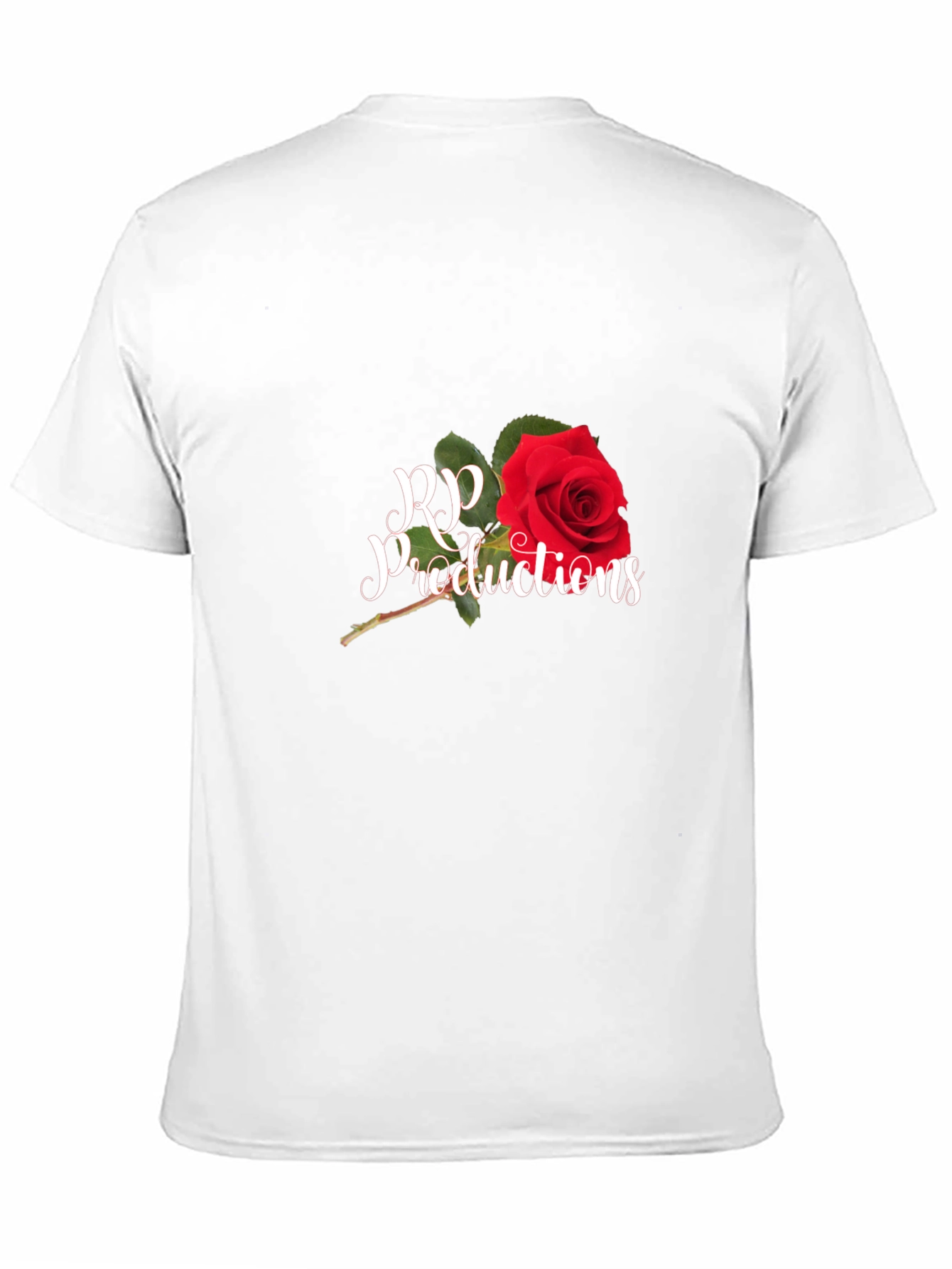 RP Productions Rose Graphic Black T-Shirt