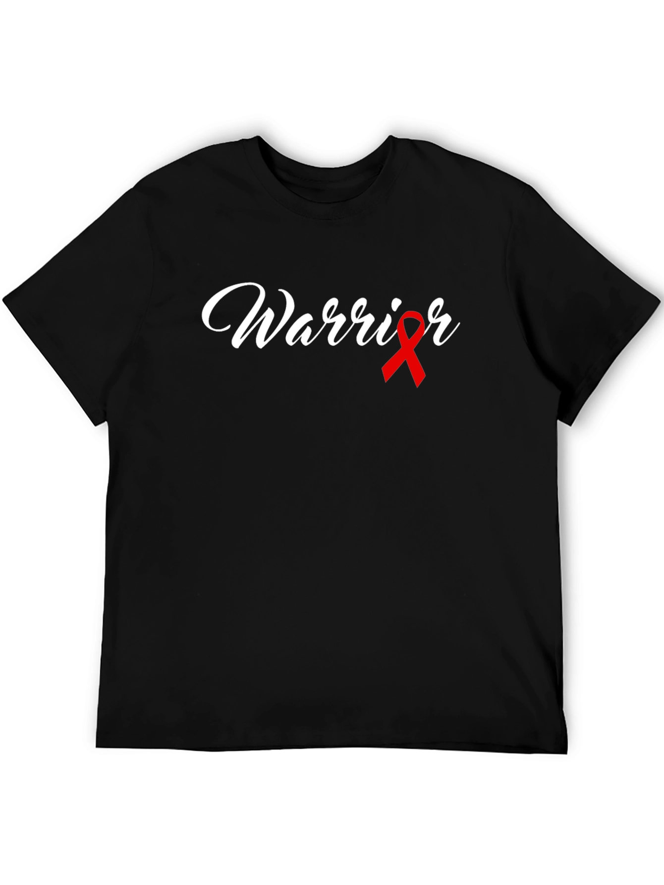 Warrior Ribbon Graphic Tee - Black