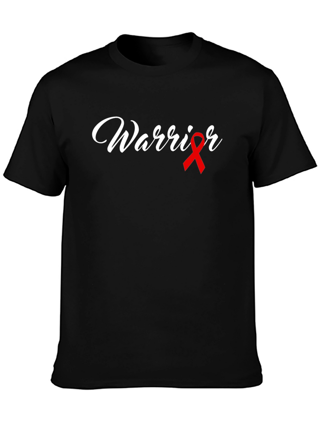 Warrior Ribbon Graphic Tee - Black