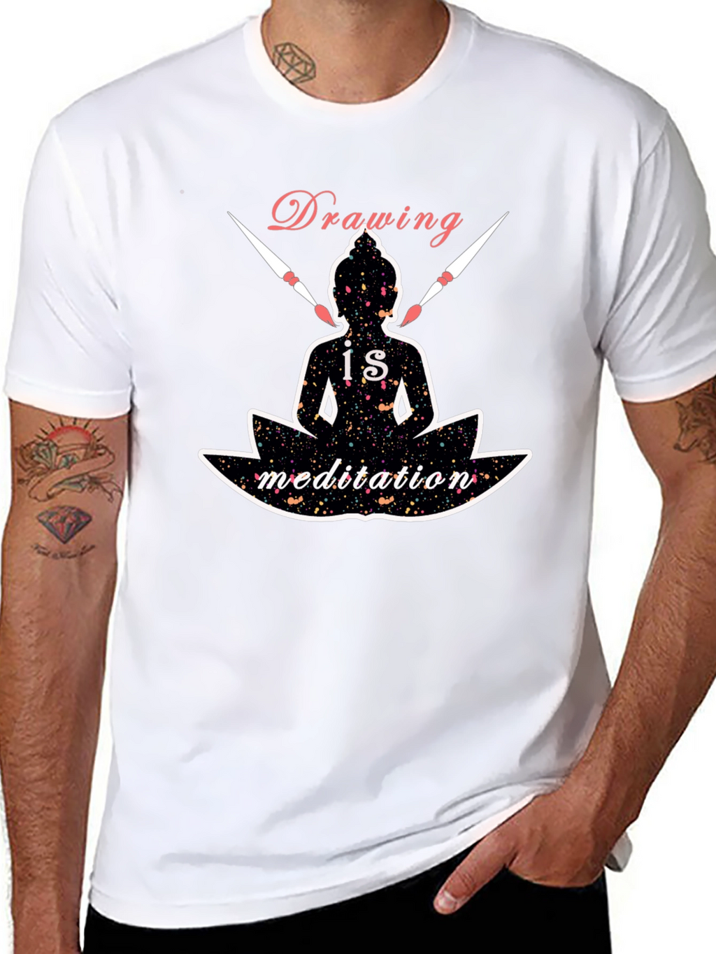 Drawing is Meditation Graphic Tee