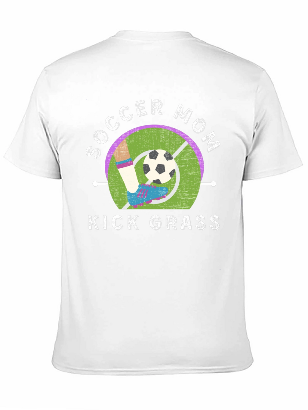 Soccer Mom Kick Grass Graphic T-Shirt