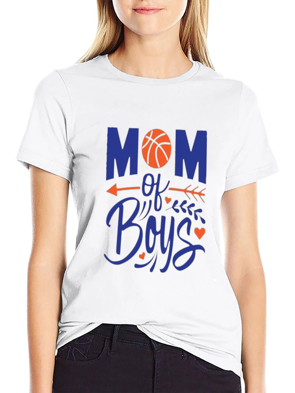 Mom of Boys Basketball Graphic Tee
