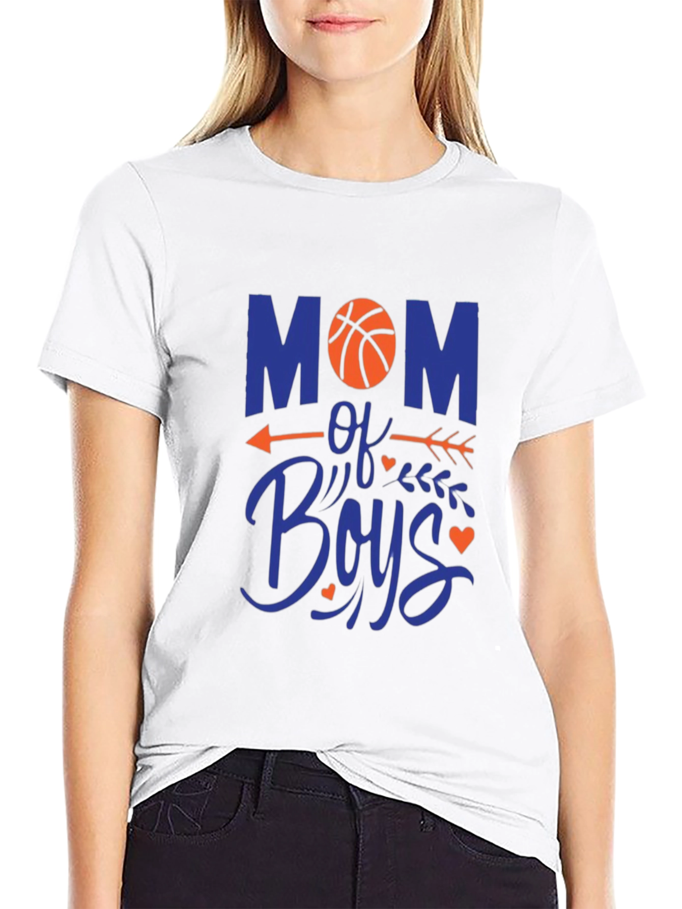 Mom of Boys Basketball Graphic Tee