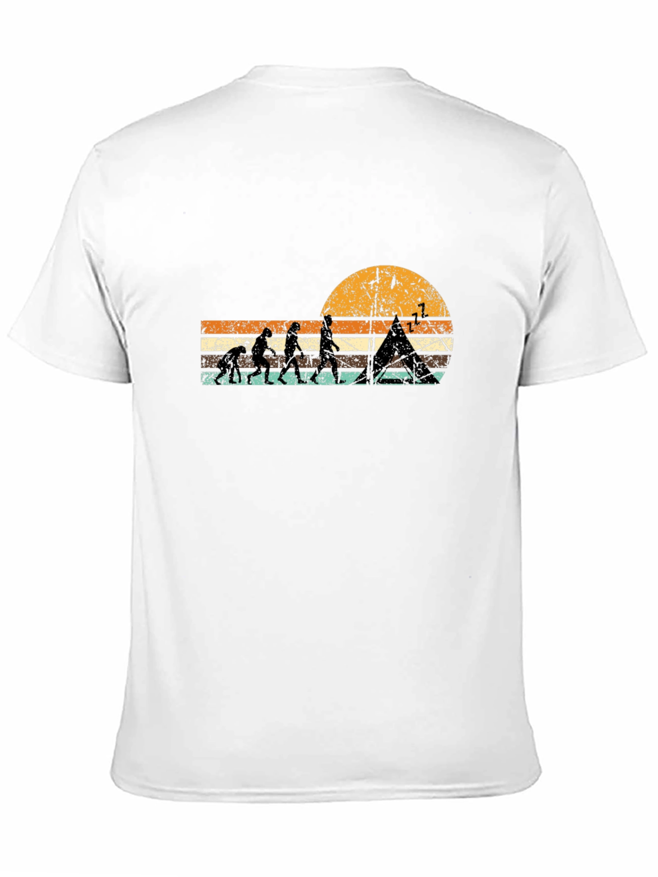 Evolution of Camping Graphic T-Shirt