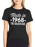 Made in 1968 Golden Age Black T-Shirt
