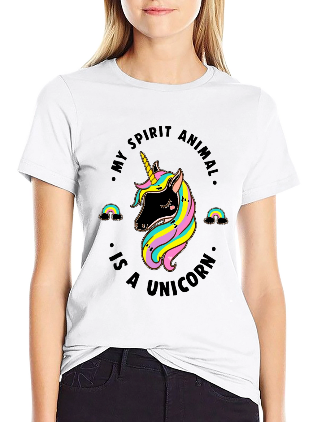 Unicorn Spirit Animal Graphic Tee