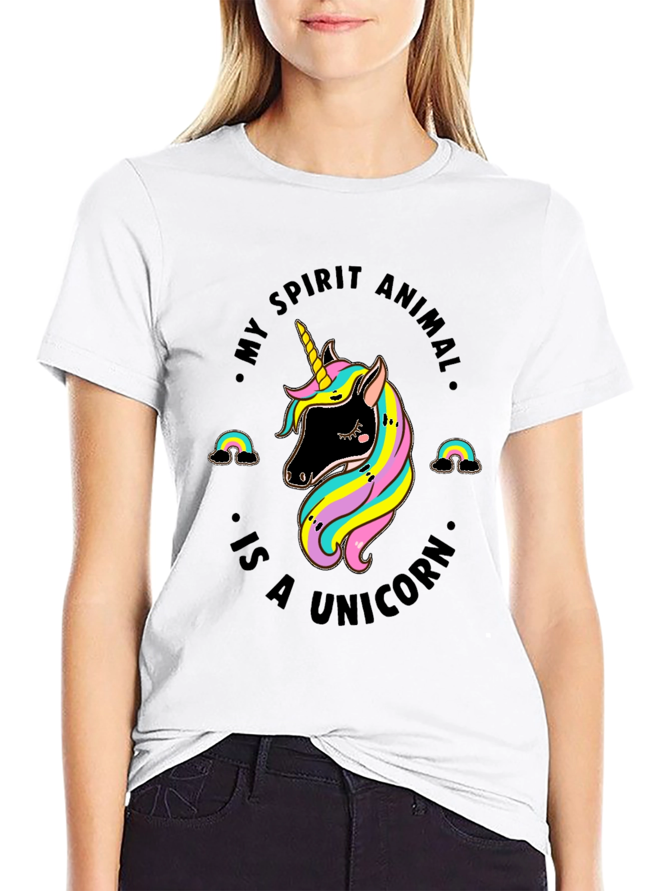 Unicorn Spirit Animal Graphic Tee